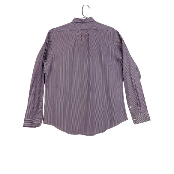 Ralph‎ Lauren Shirt Men's Extra Large Long Sleeve Button-Down Striped Purple - Picture 2 of 11